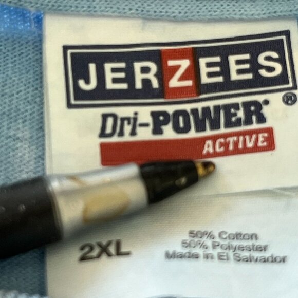 JERZEES Dri-Power Active Shirt‎ Unisex 2XL Peace Love Summer Graphic TShi… - Picture 4 of 4